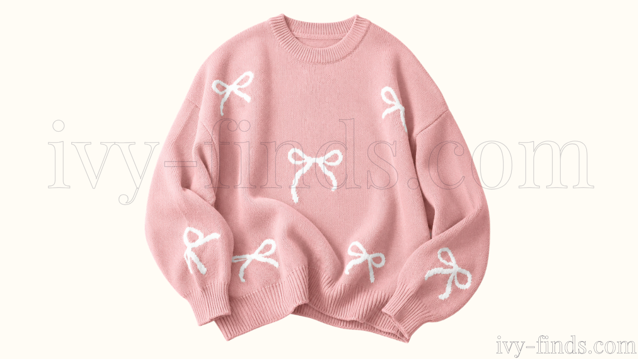 Oversized Bow Knit Sweater