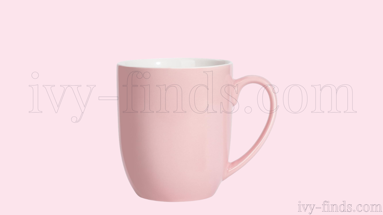 Pink Ceramic Coffee Mugs — 4-Piece 16oz Set
