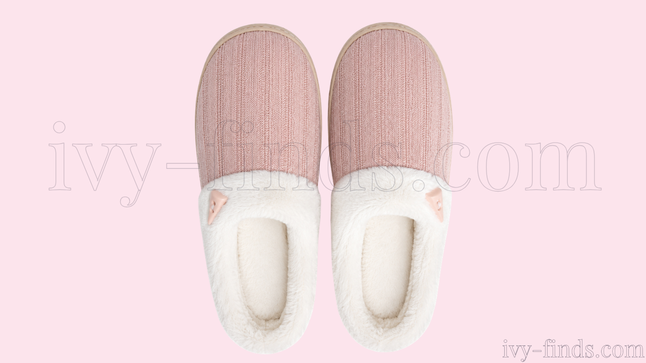 NineCiFun Fuzzy Memory Foam House Slippers