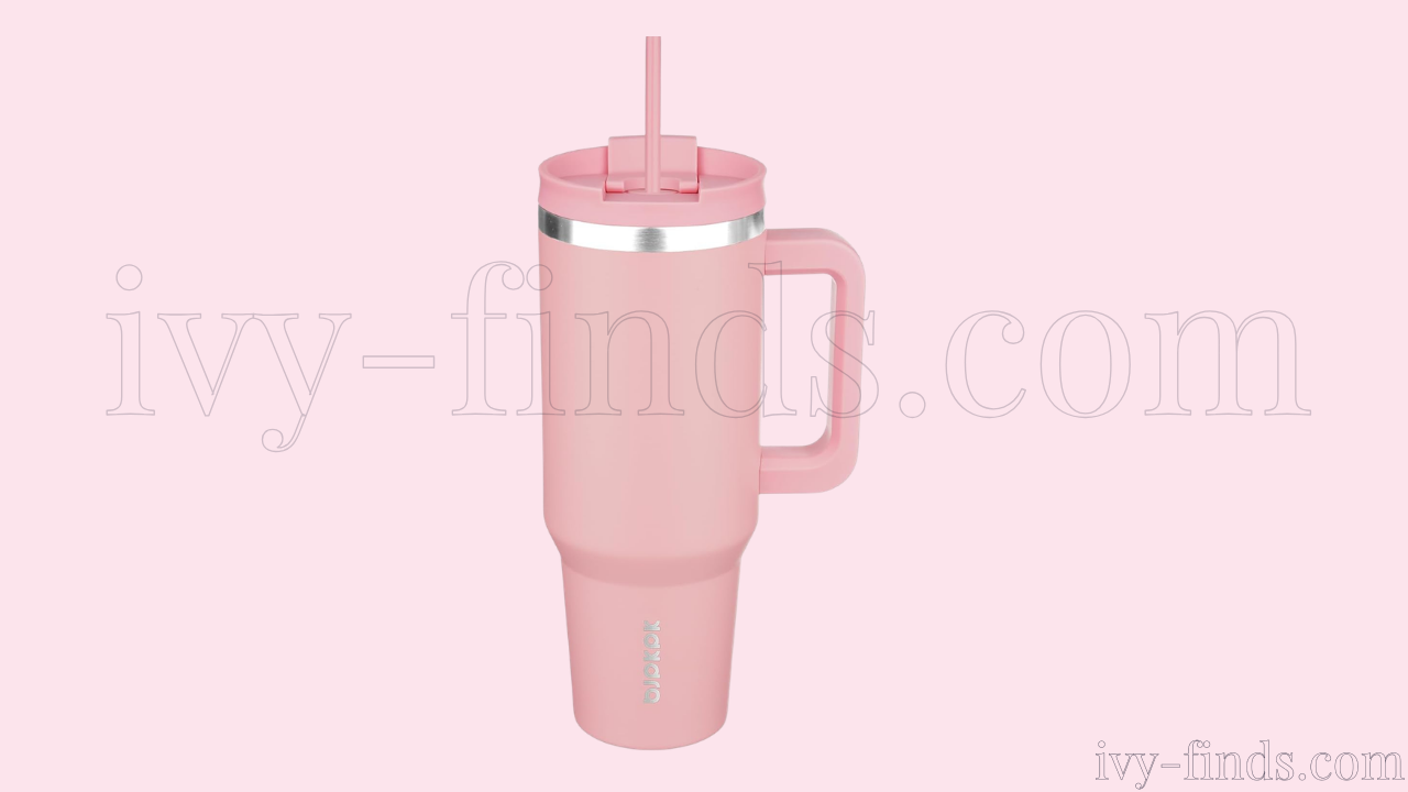 BJPKPK 40oz Insulated Tumbler — Light Pink