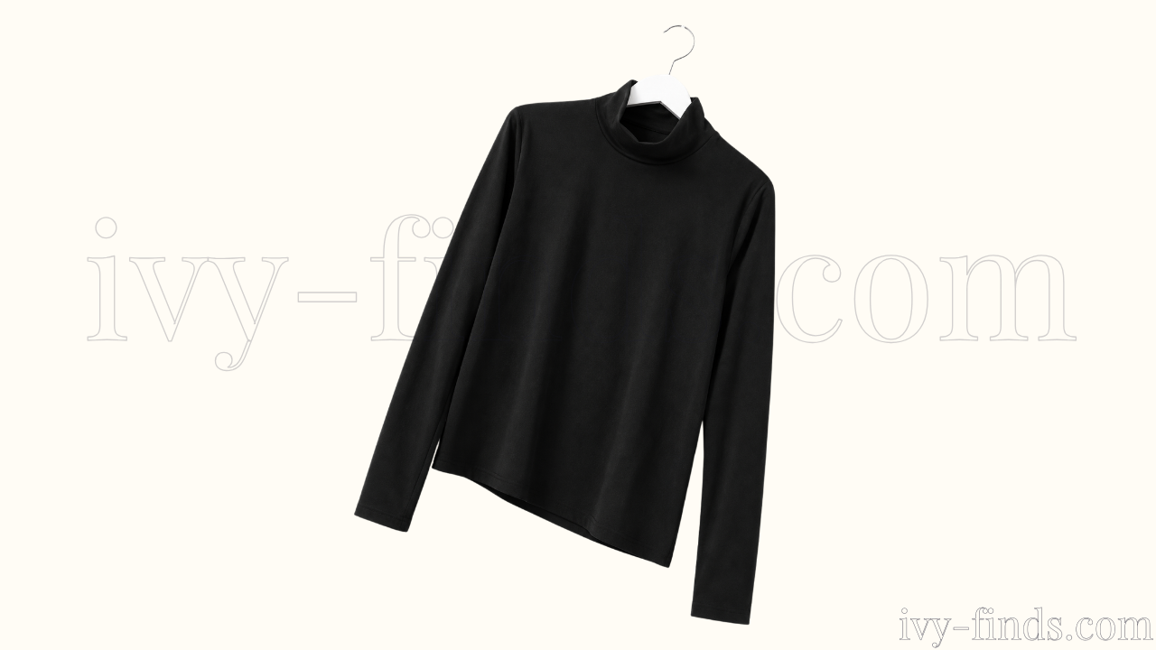 Zeagoo Long-Sleeve Mock-Neck Fitted Top